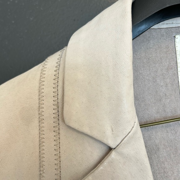 Elevenses (Anthropologie) XS leather blazer in good used condition - Picture 6 of 12